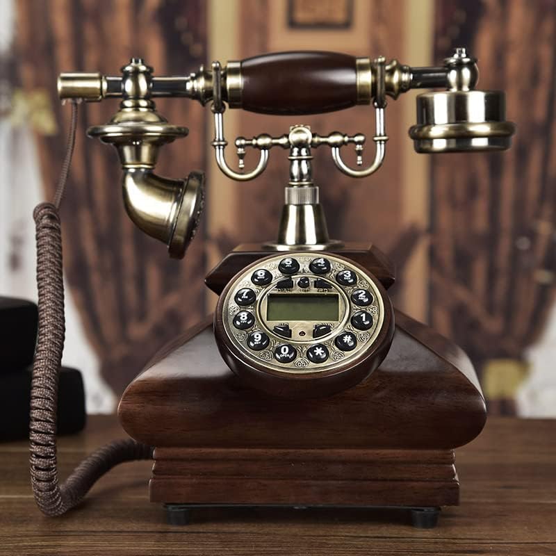 Counyball Rotary Dial Telephone Classic Desk Thone Home Office Findline European American Style Some Living Retro декорација