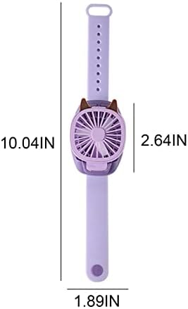 Fan Yayiya Mini Watch Thide Gear Speed ​​Speed ​​Electric Protectable Mini рачен вентилатор, USB преклопување на преклопување, соодветни
