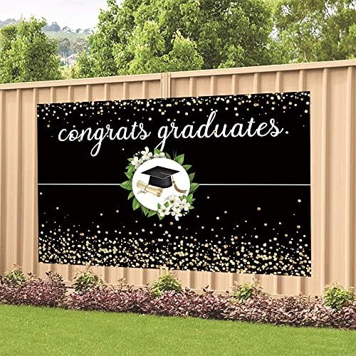 Класа од 2023 година Честитки за дипломирање на дипломирање црни и златни честитки Додипломски дипломирани позадини за позадини,