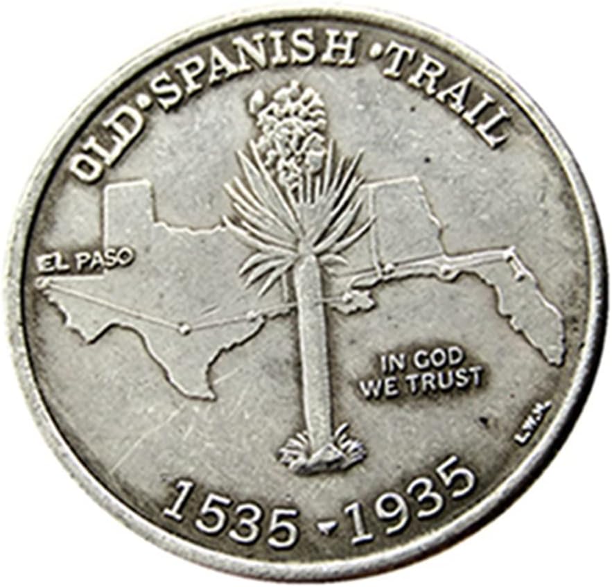 Сад Половина Долар Комеморативна Монета 1935 Шпански Странски Копија Сребрена Позлатена