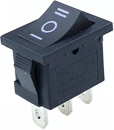 Копче за прекинувач за напојување на Берисун 1PCS KCD1 Mini Black 3 PIN/6 PIN ON/OFF/ON ONG SWITCH AC 6A/250V10A/125V