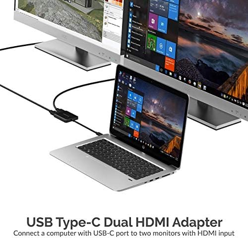 Sabrent USB 3.1 Type-C до HDMI адаптер + USB Type-C двојно HDMI адаптер