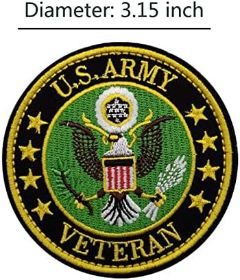 Закрпи за воен морал, значки за ветерани на американската армија тактички амблем кука и јамка аплики за капаци за чанти за чанти за облека за
