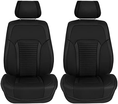 FH групно седиште за автомобили ги опфаќа предниот сет црн факс кожен автомобил за седишта за автомобили - капаци на седиштата