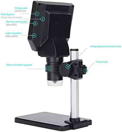 BZLSFHZ Електронски USB Микроскоп 1-1000x Дигитални Лемење Видео Микроскопи 4.3 Lcd HD Лупа Камера Метал Стојат Лупа