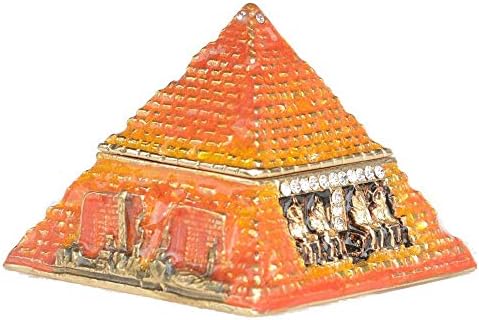 Насловна &засилувач; Кујна Египетската Пирамида Ситница Кутија Метал Накит Контејнер Колекционерски Фигурина Статуа Креативни Подароци