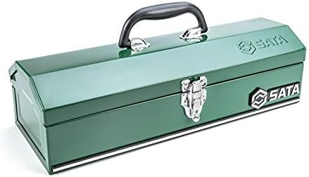 SATA 16 челична алатка кутија со покрив на колкот - ST95115SC, зелена боја