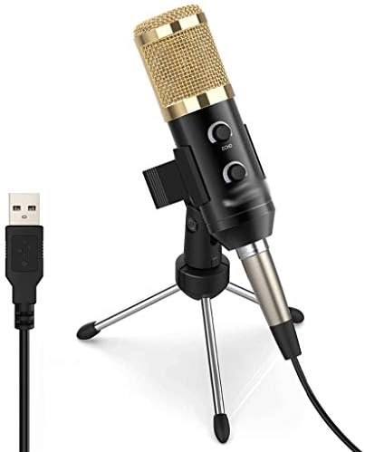 Микрофон на кондензатор ZLXDP со микрофонски клип за статив за статив за компјутер за компјутер за компјутер за разговор преку Интернет