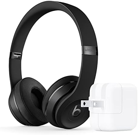 Beats Solo3 безжичен во црна боја со Apple 12W USB адаптер за напојување