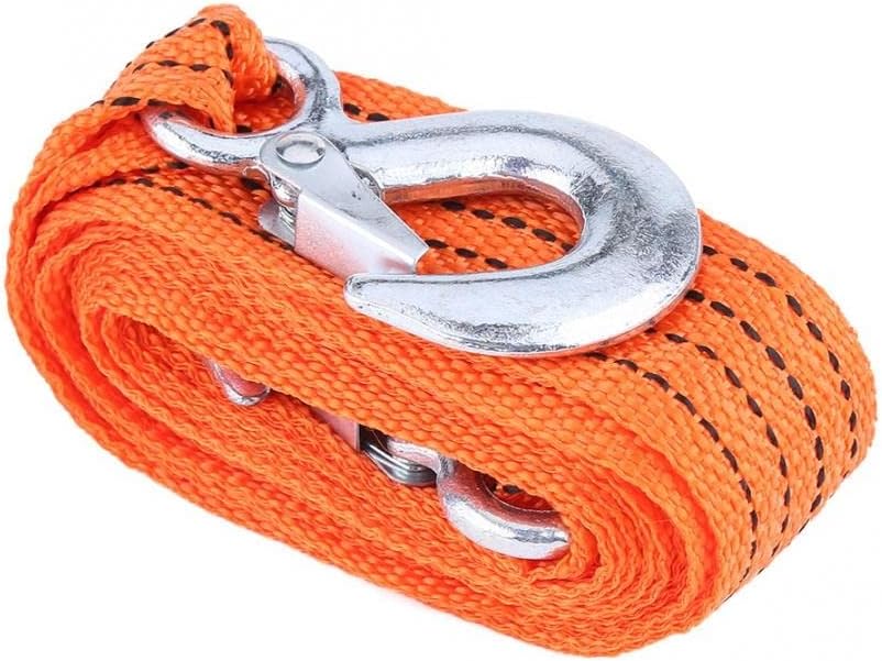 Jhwsx 4 метар оптоварување 3 тон приколка за влечење за влечење на јаже кабел со куки алатка за итни случаи алатка за возила портокалови додатоци
