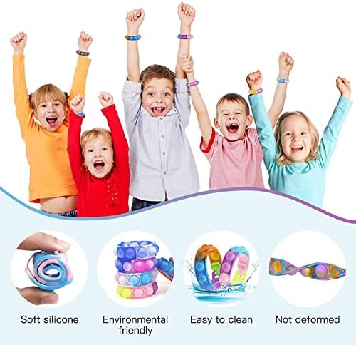 Пакувања за играчки на Huibao Fidget, Fidget играчки поставени за деца, сензорни играчки за олеснување на вознемиреност од стрес вклучуваат топки за фидгет, нараквица, сензо