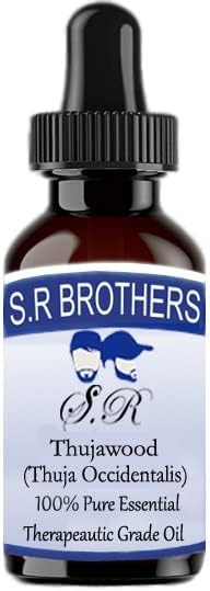 Браќа S.R Thujawood чисто и природно есенцијално масло од одделение со капнување 50мл
