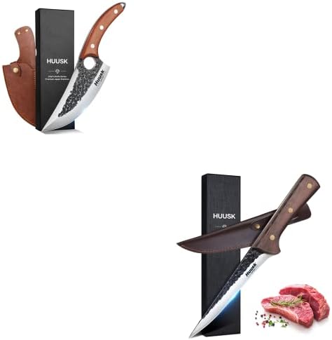 Нож за нож Хуук јапонски кујнски пакет со јапонски месар месар нож за кастрење