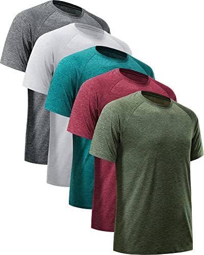 Млински маички маички за вежбање Атлетски носат влага, бргу суви машки активни кошули за теретани маички маички