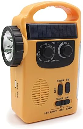 Jeteremy Radio Crank Radio, Сончево рачно рачно време на радио, AM/FM/Shortwave Portable Raido, за комплет за опстанок на отворено дома