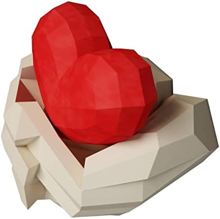 Stobok 1Set Домашна скулптура форма на wallиден дизајн за држач за в Valentубезни организатор црвена рака ден украс виси срцев украс