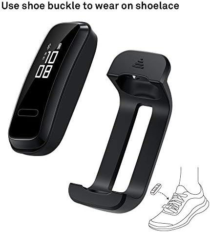 Huawei Band 3e Smart Fitness Activity Tracker, режим на двојни зглобови и обувки, отпорност на вода од 5ATM за пливање, професионално насочување на трчање, црна, една големина