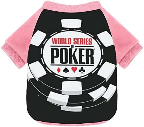 Смешна станица WSOP покер печати за домашно милениче за миленичиња со џемпери за пулвер за кучиња мачка со дизајн