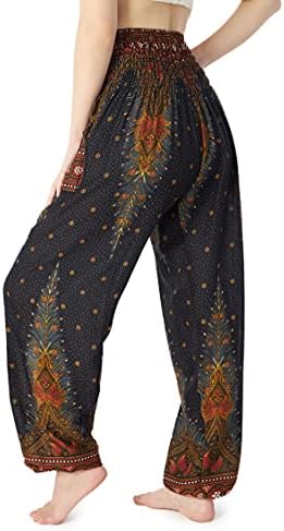 Lannaclothesdesign женски замотана половината Бохо проточна јога хареми панталони хипи облека