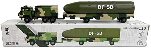 Ссианксинг легура 1/100 симулација на скала Донгфенг 5Б ракетно возило модел диекаст кинески модел на воена патека за собирање подарок