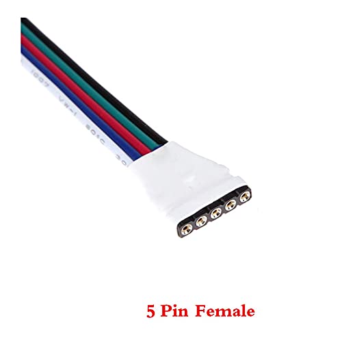 4pin 5pin LED RGB RGBW лента за светло светло конектор за машка и женска приклучок за приклучок за поврзување кабел за 5050 RGB RGBW