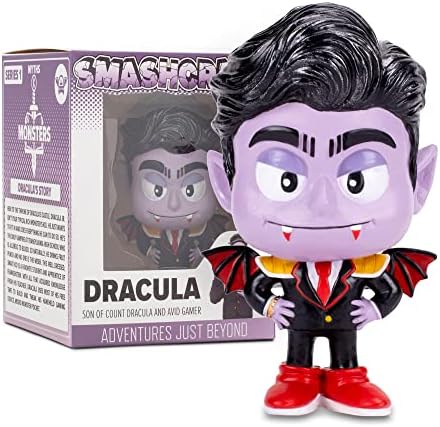 Smashcraft Dracula Periwink Purple 4 инчи насликана смола кутија со колекционерска фигура