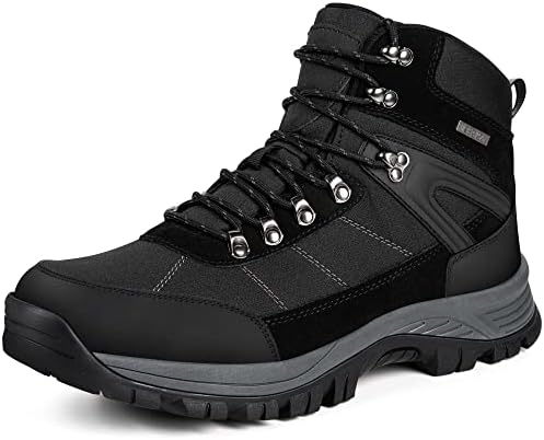 @ R Cord Mens Choking чизми кои не се лизгаат водоотпорни чевли за пешачење за мажи со поддршка на глуждот, трајни чизми на отворено со среден