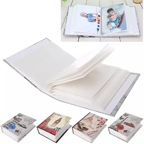 Kfjbx 100 слики џебови со фото албум интерстицијални фотографии кутија кутија за деца меморија