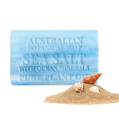 Австралиски ботанички Сапун, Морска Сол Со Океански Минерали Растително Масло Сапун, 6,6 мл, 193гр-мл. Сапун Барови | Сите Видови На Кожата