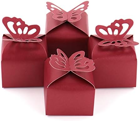 Кслонг Црвена Кутија За Подароци Пеперутка Свадба Фаворизира Туш За Бебиња Чоколадо Бонбони Фаворизира Кутија За Роденденски Подароци Роденденски
