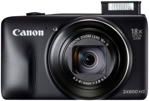 Канон Дигитална камера за напојување SX600 HS 18x оптички зум PSSX600HS - Меѓународна верзија
