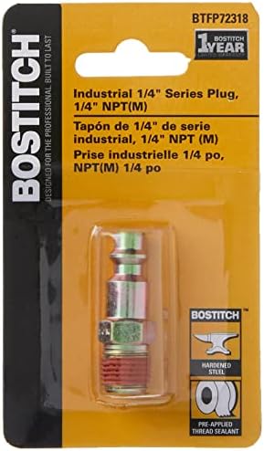 Bostitch BTFP72318 Индустриски 1/4-Инчен Серија Приклучок со 1/4-Инчен НПТ Машки Конец