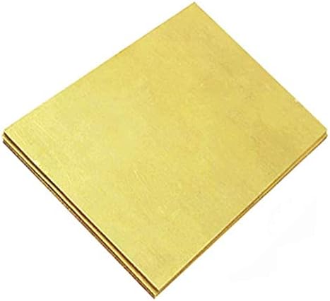 Lecknight Brass лист 5мм, 300мм × 300мм ги намалува врвниот квалитет на месингот H62 што прави погоден за заварувачки месинг плоча