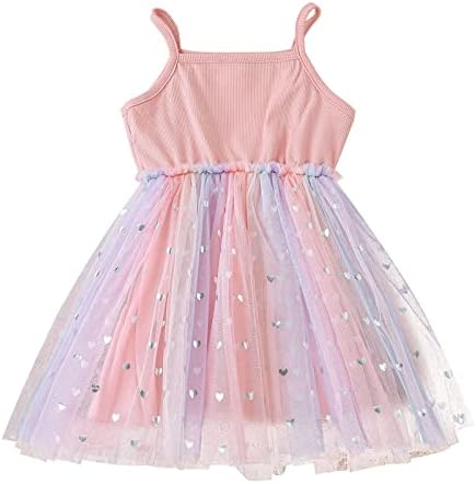 Виолетова фустан 5t дете Деца девојчиња девојки без ракави ленти Тул крпеница летни забави фустани за девојки црвени