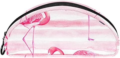 Тбуобт Козметички Кеси За Жени, Торба За Шминка Организатор На Додатоци За Тоалетна Торба, Розова Лента Фламинго