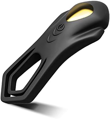 Силиконски вибрирачки петел прстен, двоен вибратор на прстенот за пенисот за машко подолго подобрување на ерекцијата, 9 режими на вибрации за