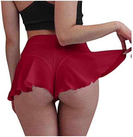 Женски компресија кратки панталони панталони бикини мини високи тесни шорцеви женски танцови пол -половини панталони женски обични шорцеви