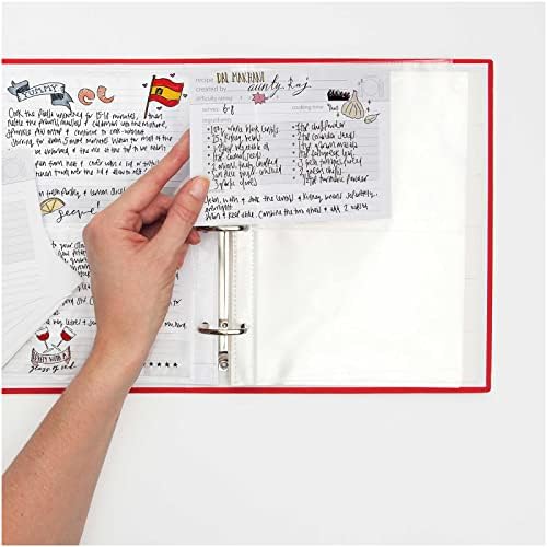 СУК Велика Британија Моето семејство рецепт врзино | Книга за семејни рецепти и 3 врзивно средство за прстен | Организатор на рецепти за храна | Книги со картички за ?