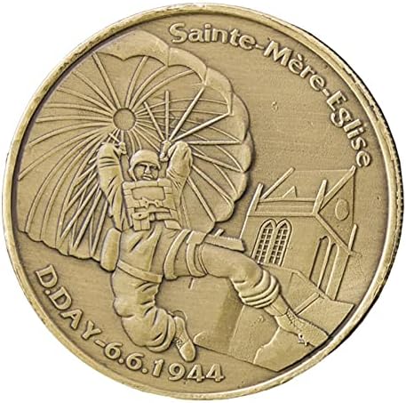 6.6.1944 Француски Воздушни Сувенири И Подароци Франција Монета Бронзена Обложена Предизвик Монети Комеморативна Монета