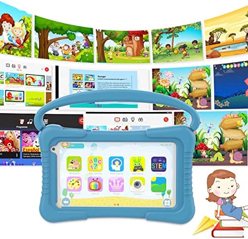 Таблет за деца Iweggo Kids 7 Inch Toddler Toddler For For Tids Edition Table со таблета за деца со двојна камера за WiFi за деца 32 GB Android