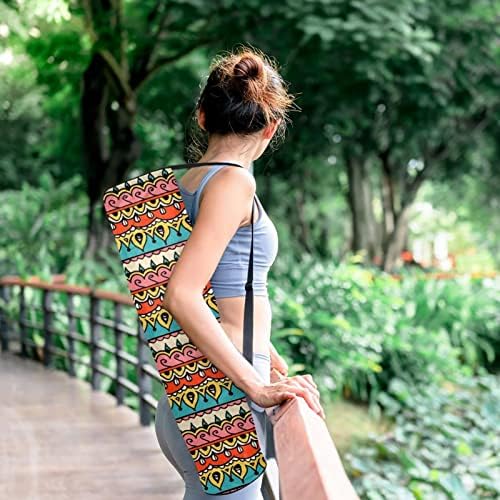 Боемски стил Прекрасна торба за носач на јога со носач со рамо од рамо за јога торба за салата за торба за торба со плажа