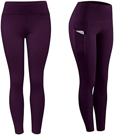 Јога панталони за жени плус спортски хулахопки фитнес облека прилагодена облека за салата за вежбање со високи тренинзи на половината