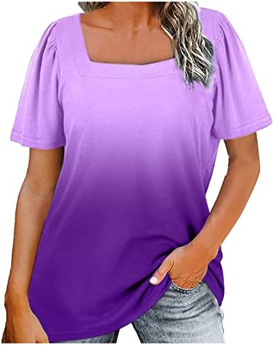 Лабава вклопена врвна кошула за жени есен летен краток ракав графички салон ти 6V