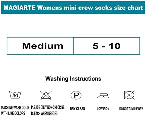Magiarte женски мини екипаж чорапи на глуждот чисти памучни атлетски обични чорапи за жени