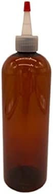 Пластични шишиња од 16 мл килибар Космо -3 Пакети со празни шише за полнење на шише - есенцијални масла - производи за коса - производи