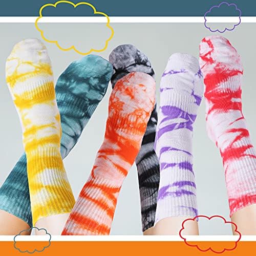 Сатиниор 8 Пара Чорапи За Боја На Вратоврска Графити Новина Чорапи Мека Екипа Шарени Чорапи За Жени И Мажи , Една Големина