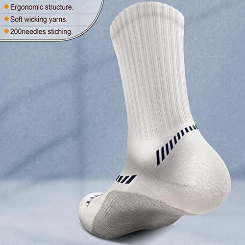 БУЛАНТНИ Компресивни Чорапи За Мажи 6 Пара, Спортски Трчање Атлетски Чорапи За Мажи Целосно Амортизиран Ѓон