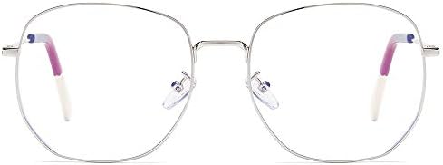 Дубери Преголеми Очила За Блокирање На Сина Светлина Трендовски Очила За Метална Рамка За Жени Мажи Д6215