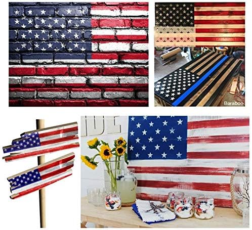 14 парчиња Американски Шаблони Знаме Матрица &засилувач; Ѕвезда Матрица &засилувач; Морнарица Матрица За Сликање На Дрво Занаети Ткаенина/Воздушна