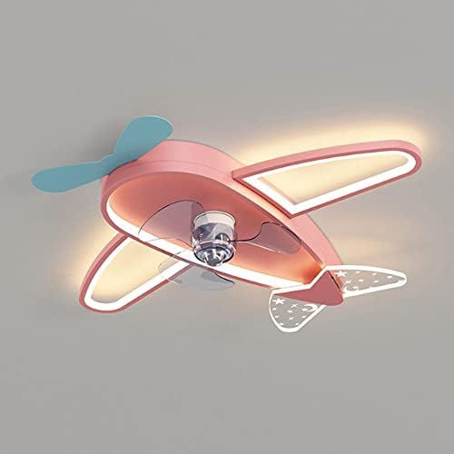 БАИКАОЛСКАТА Нова Модерна Детска Соба Невидлив Вентилатор Лесен Креативен Авион Едноставен Тавански Вентилатор Светло Момче Девојка